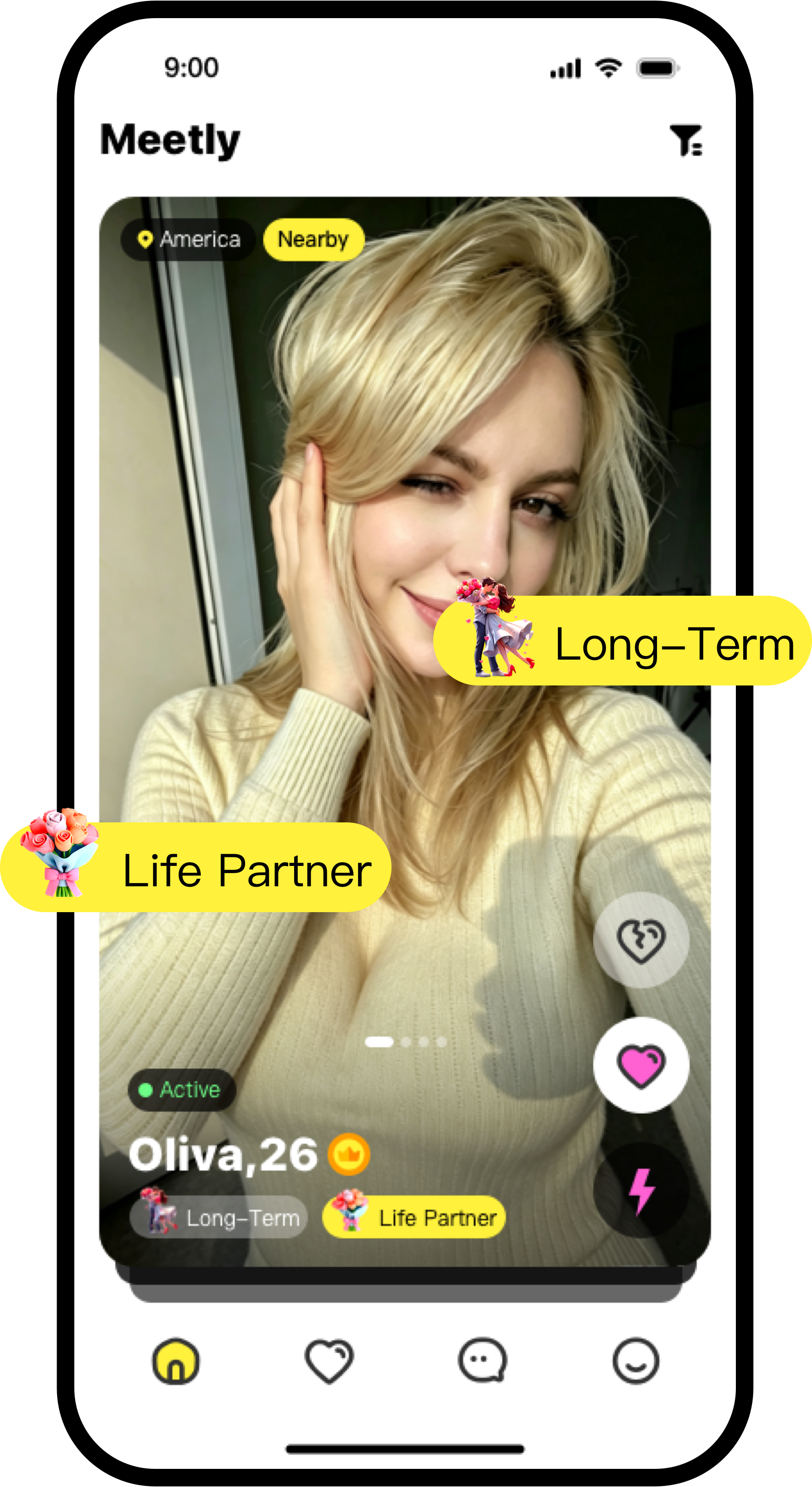 Meetly app preview